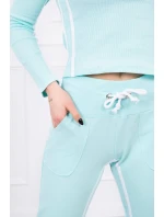 Súprava s dvojitými pruhmi mäta