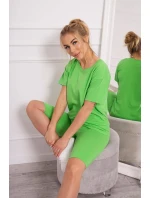 Komplet top+legginsy jasny zielony