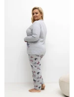 Pohodlné pyžamo pre plnoštíhly model 221199 Forever Pink Pohodlné pyžamo pre plnoštíhly model 221199 Forever Pink