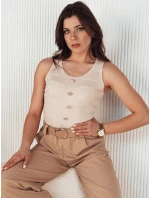Dámsky top GLARDOS beige FashionStreet RY2386 Dámsky top GLARDOS beige FashionStreet RY2386