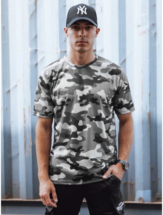 Pánske maskáčové antracitové tričko FashionStreet RX5590