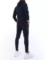 Pánske tmavomodré tepláky FashionStreet AX0429