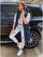 Dámska prešívaná vesta ELLA navy blue FashionStreet TY3034