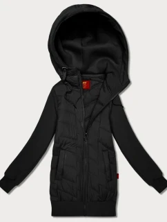 Dámska kombinovaná mikina Goodlookin black (AMG-175)