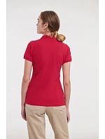 Russell Athletic 566F Dámske elastické polo tričko z piké 10.566F biele Russell Athletic 566F Dámske elastické polo tričko z piké 10.566F biele
