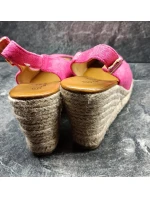 Dámske sandále na podpätku Fuchsia dark. ružová - Super me Dámske sandále na podpätku Fuchsia dark. ružová - Super me