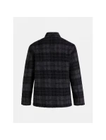 Pánska vlnená teplá košeľa / bunda Style G77965060-149 Black with Dark Grey - Peak