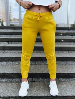 Dámske tepláky FITS žlté UY0534