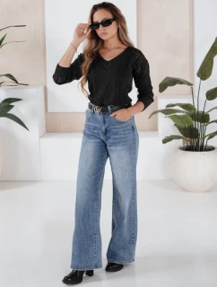 DARIA dámsky sveter čierny FashionStreet MY1722