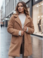 Dámsky zimný kabát z plyšovej ťavej kožušiny FashionStreet NY0758z
