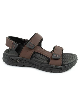 Pánske sandále Skechers Arch Fit na suchý zips na leto