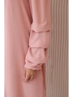 Španielske šaty s ozdobnými rukávmi tmavo púdrovo ružové Španielske šaty s ozdobnými rukávmi tmavo púdrovo ružové