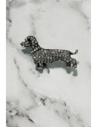 Psí brošňa A-2-21-6 Striebro - Módne šperky