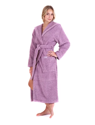 Dámsky župan Athena s kapucňou 3116 4605 Elderflower - Vestis