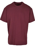 Build your Brand BY 102 Oversize tričko z hrubej bavlny 56.0102 cherry