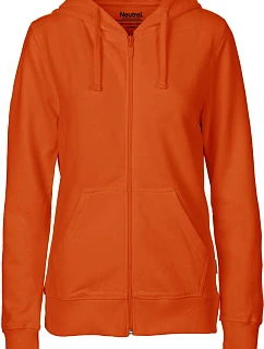 Neutral O 83301 Dámska mikina s kapucňou z bio bavlny 77.8331 oranžová