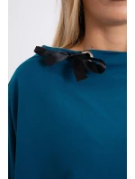 Oversize mikina s asymetrickými bokmi námornícka modrá Oversize mikina s asymetrickými bokmi námornícka modrá