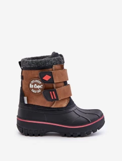 Śniegowce Dziecięce Na Rzepy Lee Cooper LCJ-24-44-2864K Camel