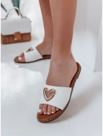 Dámske žabky so srdcom LOVEMISS white FashionStreet ZY0770