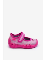 Papcie Baleriny Błyszczące Kotki Befado 109P235 Różowe