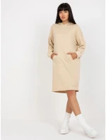 Šaty D10044C30296A svetlo béžové