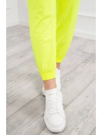 Súprava s blúzkou top žltá neónová