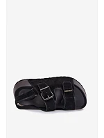 Semišové sandále na platforme Big Star TT274237 Black Semišové sandále na platforme Big Star TT274237 Black