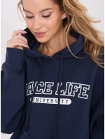 WT BL mikina A1066.53 tmavomodrá