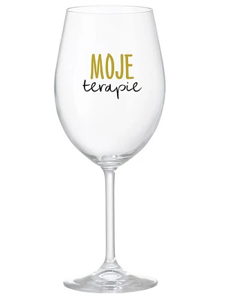 MY THERAPY - číry pohár na víno 350 ml