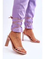 Sandále na šnurovanie model 179622 Step in style Sandále na šnurovanie model 179622 Step in style