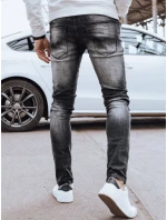 Pánske sivé džínsové nohavice FashionStreet UX4293 Pánske sivé džínsové nohavice FashionStreet UX4293