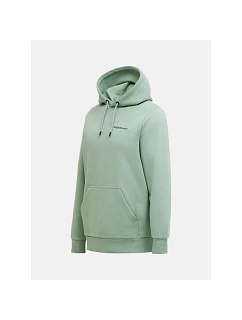 Pánska mikina PEAK PERFORMANCE M Original Small Logo Hood, zelená farba