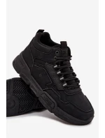 Sneakersy Męskie Big Star SS174282 HI-POLY SYSTEM Czarne
