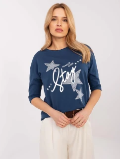 Blúzka CLM BZ 0016.84 tmavomodrá