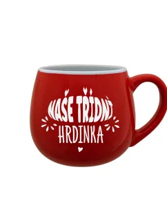 OUR CLASS MUG - červený keramický hrnček 300 ml