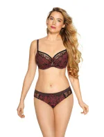 Silvia podprsenka Silvia BS0 979 Bordeaux s čiernou - Gaia