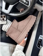 Dámske snežnice na platforme béžové BRINETTO FashionStreet ZY0568 Dámske snežnice na platforme béžové BRINETTO FashionStreet ZY0568