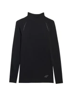 Dámske tričko s dlhým rukávom 4F F419 deep black 4FWAW25TFLOF419 20S