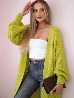 Sveter dlhý sveter pistáciový