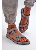 Damskie Sportowe Sandały 4FRSS24FSANF054-20S Szare