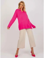 Dámsky sveter LC SW 2261 .00P fluo pink - FPrice Dámsky sveter LC SW 2261 .00P fluo pink - FPrice