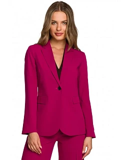 Bunda s jedným gombíkom S310 slivka -Stylove