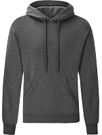 Fruit of the Loom Classic Hooded Sweat Mikina s kapucňou 16.2208 tmavošedá melírovaná