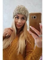 Dámska čiapka Eliza K205 cappuccino+light khaki