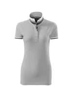 Polokošeľa Collar Up strieborná šedá