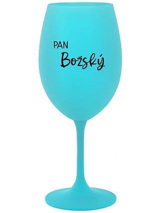 Pán Divine - tyrkysový pohár na víno 350 ml