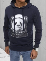 Pánska tmavomodrá mikina FashionStreet BX5131
