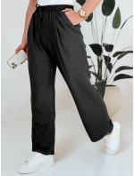 Dámske široké nohavice MILLIVIO black FashionStreet UY2659 Dámske široké nohavice MILLIVIO black FashionStreet UY2659
