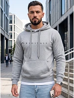 Pánska mikina s kapucňou a potlačou ORIGINALS, svetlošedá, FashionStreet NX5151BX Pánska mikina s kapucňou a potlačou ORIGINALS, svetlošedá, FashionStreet NX5151BX