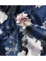 Tmavomodrá dámska obojstranná bunda s kapucňou 1 (SF732)